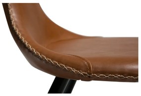 Scaun din piele artificială DAN-FORM Denmark Flair, maro