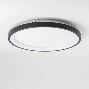 Brilagi - Plafonieră LED dimabilă FALCON SLIM LED/42W/230V Ø 50 cm neagră + telecomandă
