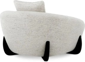 Fotoliu design LUX Siderno, Seashell off-white