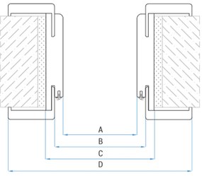Balama decorativă din lemn de nuc primo 75/210 12-14 cromată dreapta