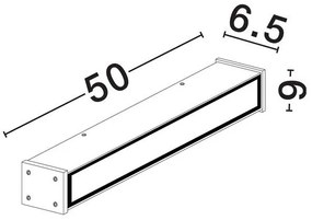 Aplica LED iluminat exterior IP65 NOVA L-50cm