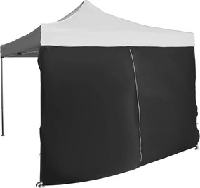 Perete lateral  4,5m cu ușă - hexagonal, Negru