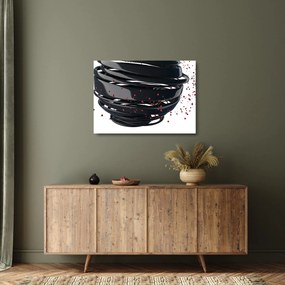 Tablou pe sticlă - Abstracției de glob pământen (70x50 cm)