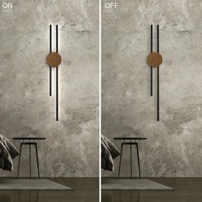 Aplică LED Brilagi WOODY COLLINE LED/15W/230V 80 cm stejar nuc