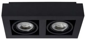 Spot LED dimabil Lucide 09120/24/30 ZEFIX 2×GU10/12W/230V negru