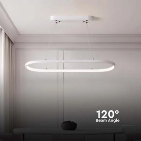 Lustră LED pe cablu LED/24W/230V 4000K alb