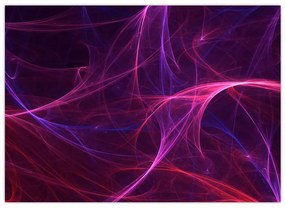 Tabloul abstract cu linii curbe (70x50 cm)