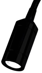 Aplica LED flexibila stil minimalist Flexy negru/crom
