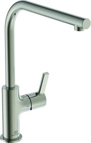 Baterie bucatarie Ideal Standard Gusto 303 pipa rotativa argintiu Silver Storm