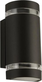 Aplica perete exterior IP44 Up and Down Sheffield negru