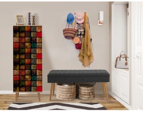 Mobilier pentru hol Feliz 723 (Stejar sonoma + antracit). 1089410