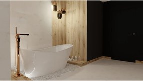 Cada freestanding Rune Toke acril alb lucios 170x75 cm