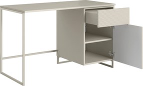 Biurou modern Asha 120 cm cu sertar - culoare cașmir / cadru cașmir