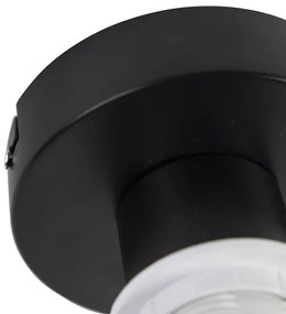 Plafoniera cu abajur din catifea roz prafuit cu auriu 20 cm - Combi Black