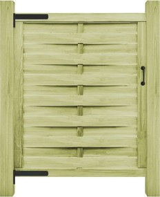 vidaXL Poartă de grădină, 100x125 cm, lemn de pin tratat verde