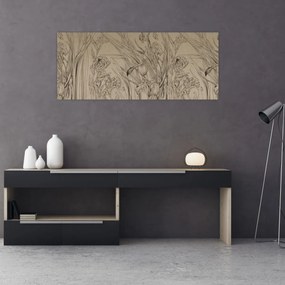 Tablou - Contururile plantelor (120x50 cm)
