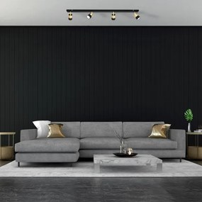 Spot LED TUBSSON 4xGU10/4,8W/230V negru/auriu