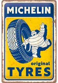 Placă metalică Michelin - Original Tyres, (30 x 20 cm)