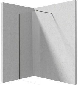 Paravan dus walk-in sticla securizata 110x195 cm titan Deante Prizma Titan mat, 1100x1950 mm