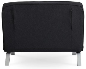JAKS Fotoliu extensibil Bart 2 negru