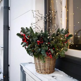 Brilagi - Decorațiune LED de Crăciun cu clopoței pentru exterior, 55x32 cm, alimentare 3xAA, IP44