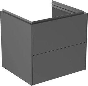 Dulap baza suspendat Ideal Standard Atelier Conca 2 sertare antracit mat 60 cm