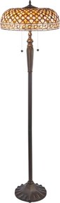 Endon 111921 - Lampă de podea Tiffany MILLE FEUX, 2 x E27 (10 W), 230 V, Ø 45 cm