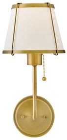 Lampă de perete Hinkley HK-CLARKE1-DBR-OW CLARKE 1xE27/40W/230V alamă/alb