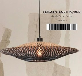 Lustra/Pendul eco din bambus Kalimantan 60cm nat/bl