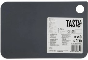 Tocator Tasty 678357, 24,5x16 cm, Orificiu pentru agatat, Plastic, Gri