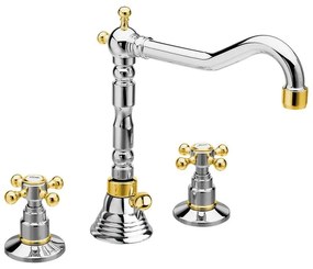 Baterie argintiu-lucioasă/aurie pentru chiuvetă Antea – Sapho