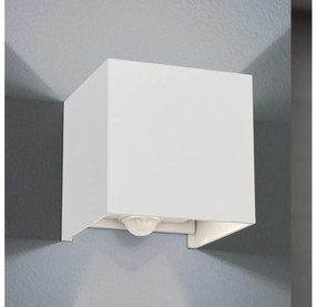 Aplică LED de exteror cu senzor Orion AL 11-1314 CUBE-S LED/13W/230V IP54 alb