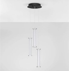 Lustra cu 3 pendule LED 3000K PHEME nickel satinat