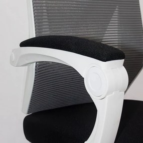 Scaun ergonomic cu suport picioare retractabil OFF 424 gri