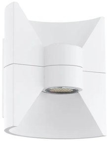 Eglo 93367 REDONDO - Aplică de perete LED pentru exterior, albă, 2x LED-SMD/2,5W/230V IP44