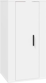 vidaXL Dulap TV montat pe perete, alb, 40x34,5x80 cm