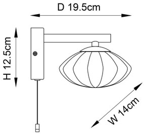 Aplică pentru baie Endon 97182 MOBIAS 1xG9/3W/230V IP44 alamă