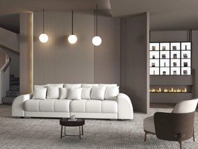 Canapea extensibilă dumonde cu 2 lăzi de depozitare si sezut confortabil din spuma high-density, Verona Euphoria Ivory 310x100 cm