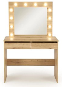 Masă de toaletă AMORIO, stejar artisan