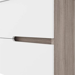 Set lemn masiv Mobilier Baie Suspendat Bello 60cm - Rovere Fumo