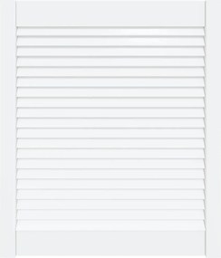 vidaXL Ușă de dulap design lambriu, alb, 69x59,4 cm, lemn masiv pin