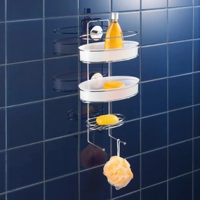 Etajeră cu 3 rafturi Wenko cu sistem de prindere Vacuum-Loc, până la 33 kg