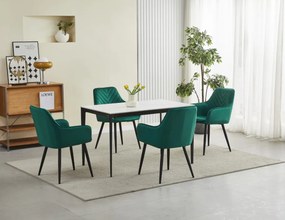 Scaun de masa NANA VELVET, verde inchis