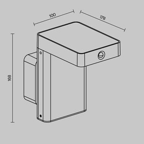 Lampa solara cu senzor de miscare IP65 Nordis