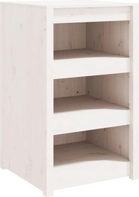vidaXL Dulap bucătărie de exterior, MEPPEL, alb, 55x55x92 cm, lemn masiv pin
