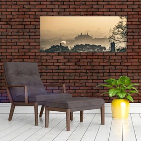 Tablou - Orașul în ceață (120x50 cm)