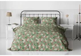 Lenjerie de pat de flanel PINEFLOR verde Dimensiune lenjerie de pat: 70 x 90 cm | 140 x 200 cm