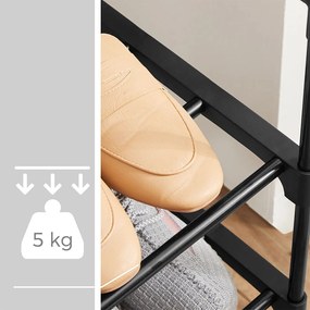 Etajeră metalică pentru pantofi cu 3 niveluri