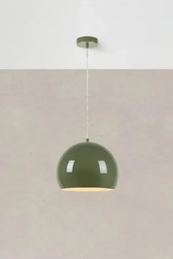 Markslöjd 108988 - Lampă suspendată pe cablu POP 1xE27/40W/230V, diam. 28 cm, verde