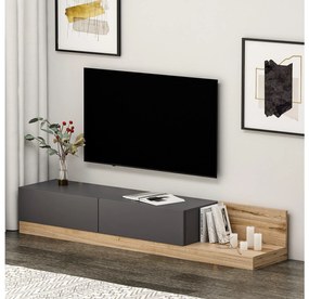 Masă TV/Dulap Kinani (antracit + Nuc) . 1095364
